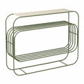 Moderner Resedagrüner Konsolentisch für Flur, Wohnzimmer und Büro, 100x80x20 cm, Minimalistisches Design
