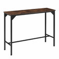 Industrieller Bartisch für Küche und Bar, 120 x 40 x 100,5 cm, Dunkelbraun